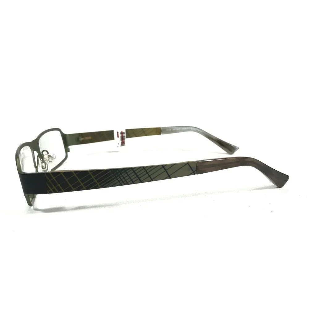 Lafont Eyeglasses Frames 102 ACHILLE2 Black Green Rectangular Full Rim 54-18-140